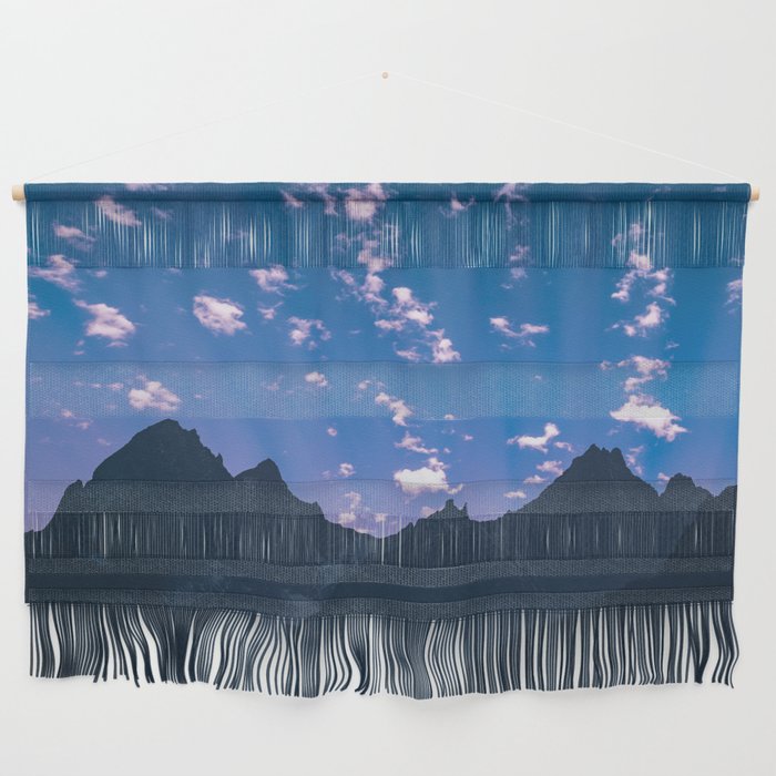 Grand Teton National Park Mountain Sunset Wall Hanging