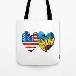 Stand With Ukraine - Peace Not War Art Tote Bag