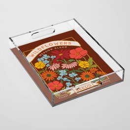 Wildflowers Seed Packet  Acrylic Tray