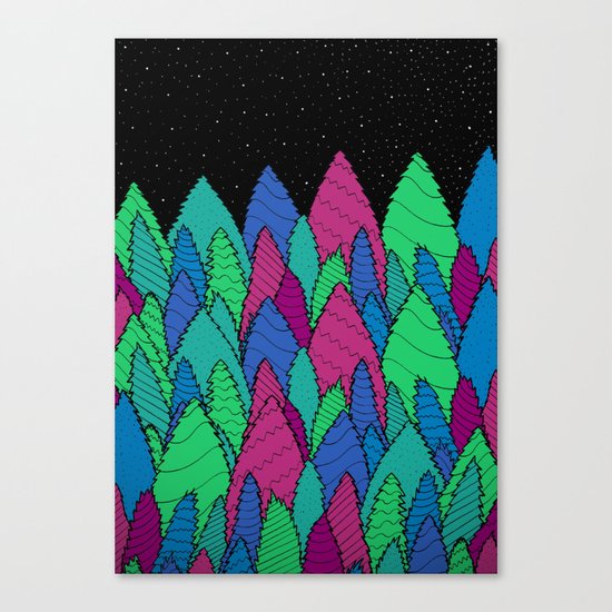 Night Forest Canvas Print