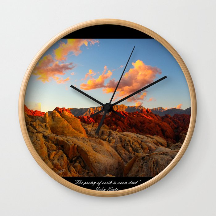 Poetry of Earth Wall Clock