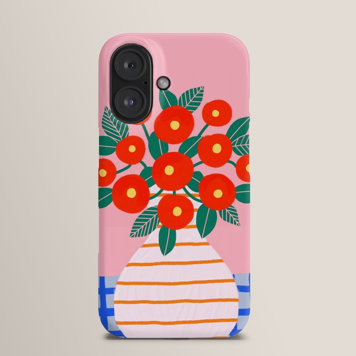 Society6  iPhoneケース  モダン 花 ポピー 花柄 ヴィンテージ モダン 和風 美しい 全機種対応スマホケース