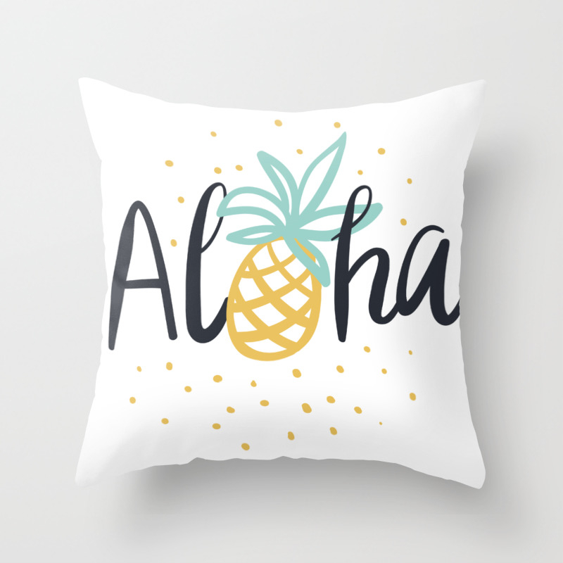 pineapple throw pillows outdoor