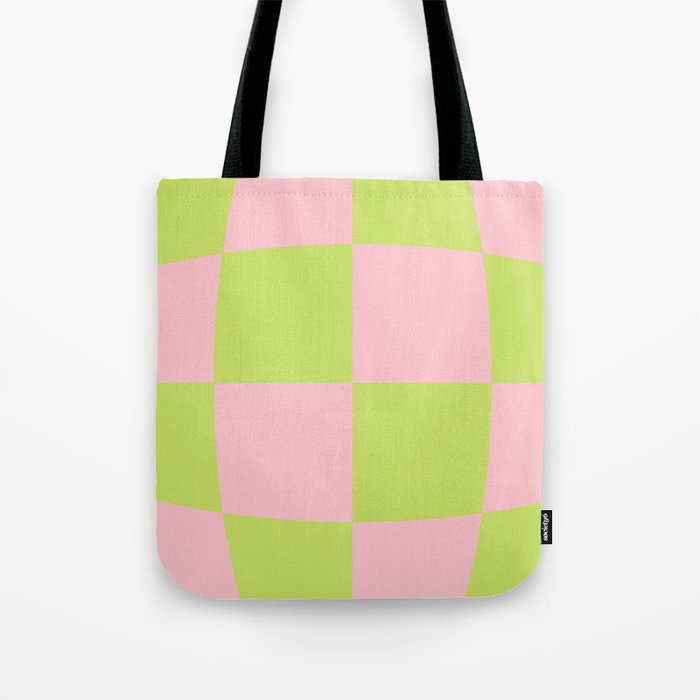 Trippy Checkerboard Tote Bag