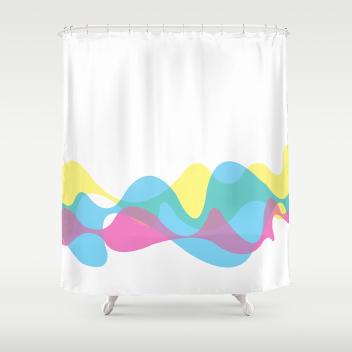 CMYK curves Shower Curtain