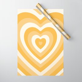 HeartBeat Pastel Yellow Wrapping Paper