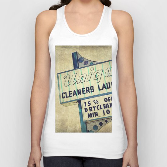 Unique Laundry Sign Unisex Tank Top