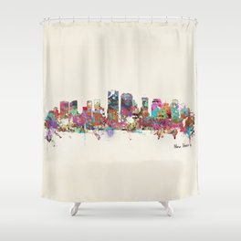 New Orleans Louisiana skyline Shower Curtain