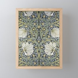 William Morris - Pimpernel  Wallpaper Design Framed Mini Art Print