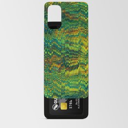 Abstract Organic Pattern Green and Yellow Android Card Case