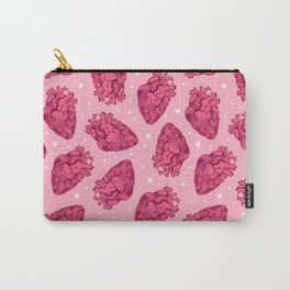  Anatomical Hearts Scatter Pink Carry-All Pouch