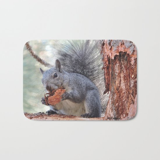 Squirrel Snack Bath Mat