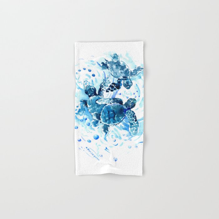 blue bathroom towels