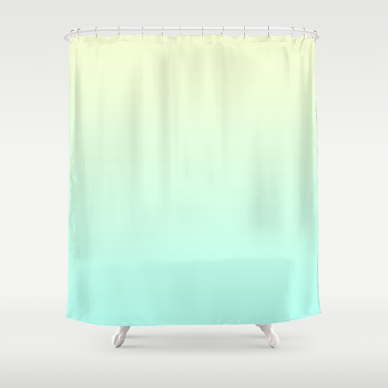 Pastel Mint Green Blue Teal Yellow Ombre Gradient Pattern Soft