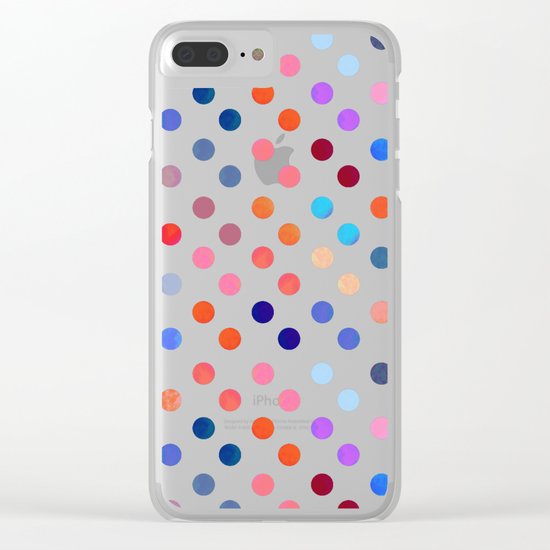 Polka Proton Clear iPhone Case