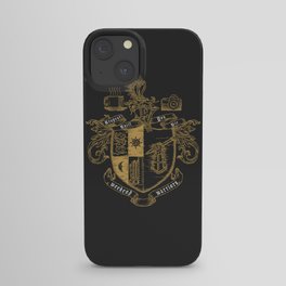 Weekend Warriors Heraldry Gold iPhone Case