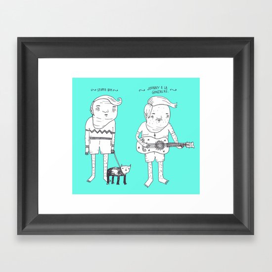 Jebba Characters 1 Framed Art Print