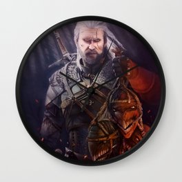 The White Wolf Wall Clock