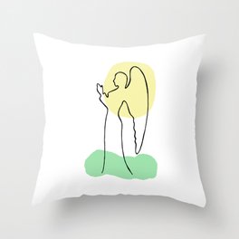 Angel Prayer Throw Pillow