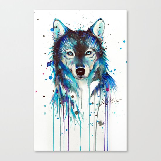 -Dark Wolf- Canvas Print