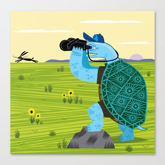 The Tortoise and The Hare Canvas Print