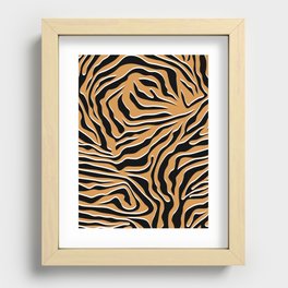 Tiger Wild Animal Print Recessed Framed Print