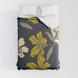 Abstract elegance pattern with floral background.  Comforter