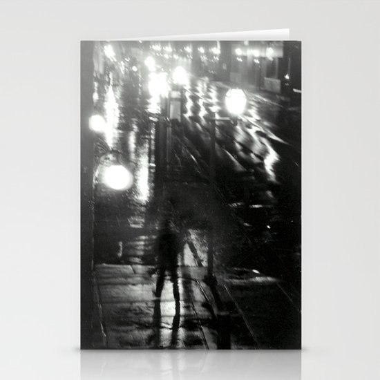 night walk Stationery Cards