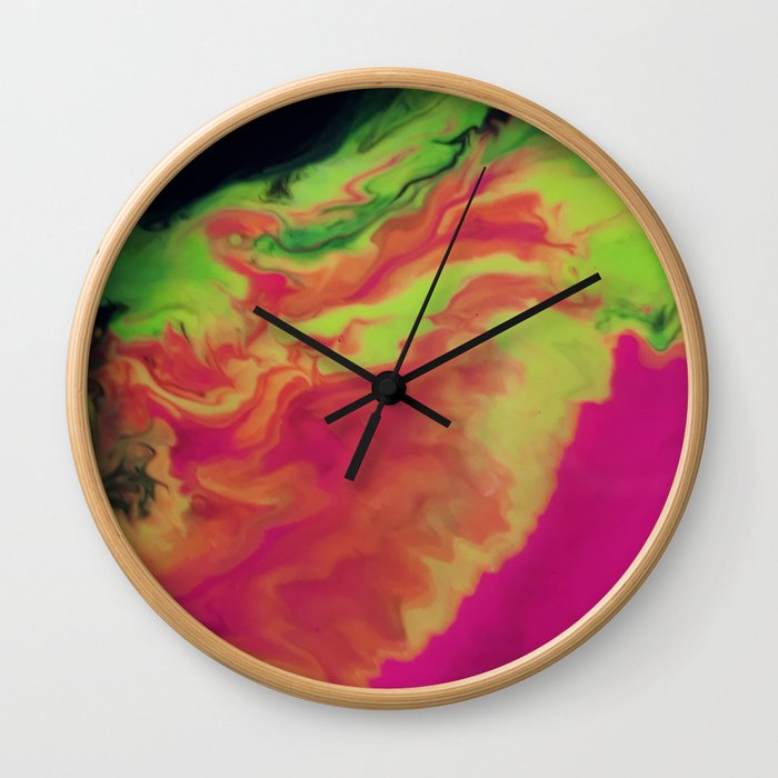 Cascade Of Colour Wall Clock