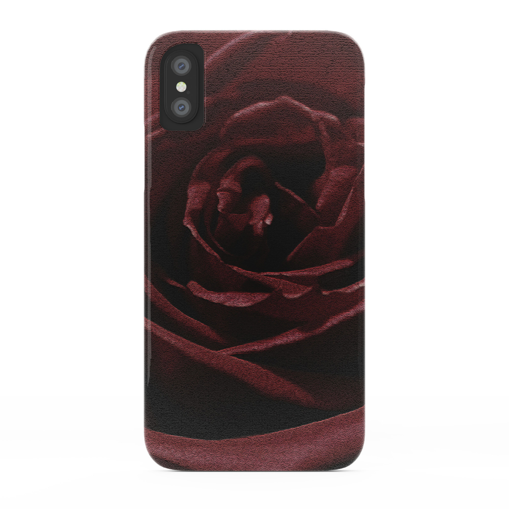 Textured Red Rose Phone Case by charmarose