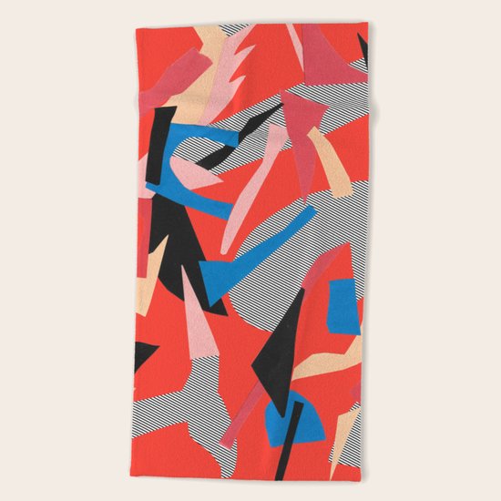 Redactive Beach Towel