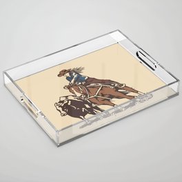Cow Horse  Acrylic Tray