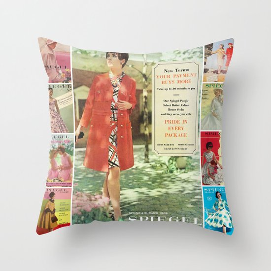 1969 - Spring SUmmer Catalog Cover Throw Pillow