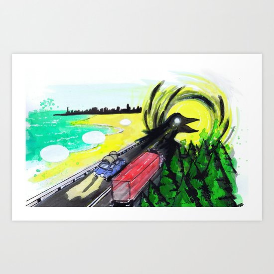 "Summer Tours" by Cap Blackard Art Print