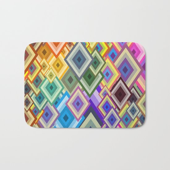 geometric colour Bath Mat
