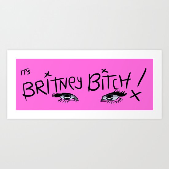 Britney Spears Eyes Art Print