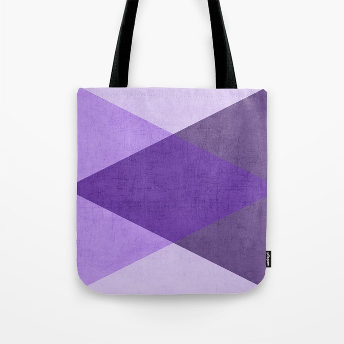purple triangles Tote Bag