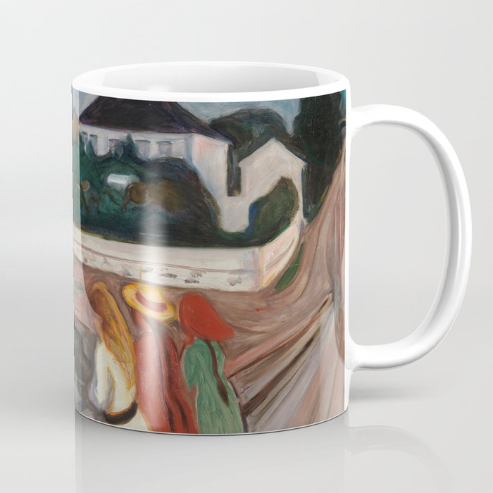The Girls on the Bridge Edvard Munch Coffee Mug