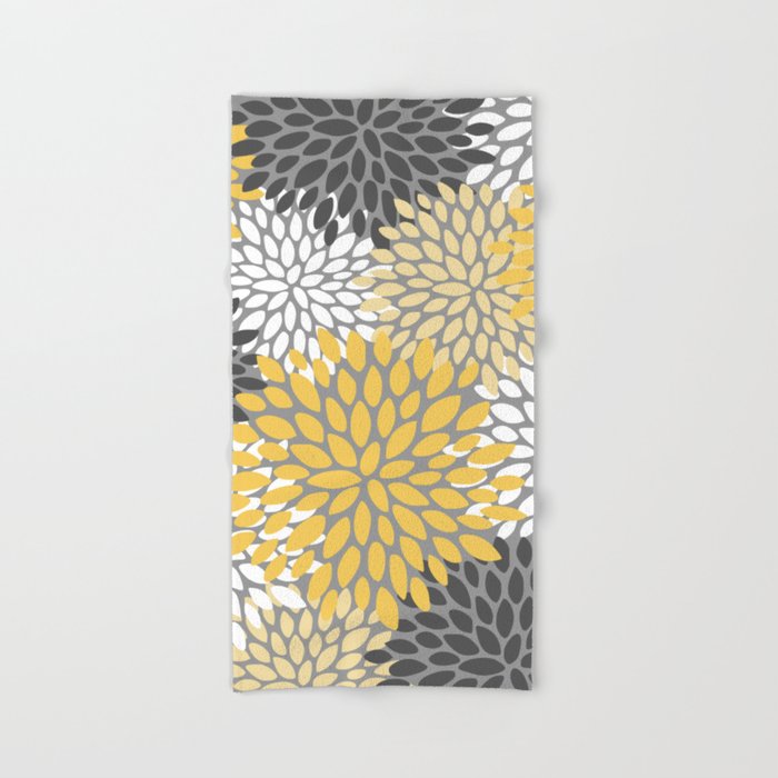 Yellow and gray towels sales