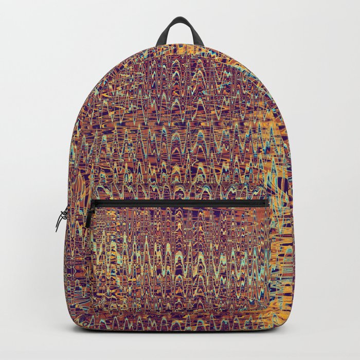 70s Zigzag Pattern Backpack