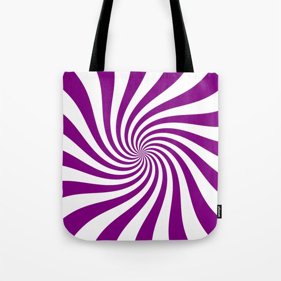 Swirl (Purple/White) Tote Bag