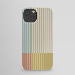 Color Block Line Abstract IX iPhone Case