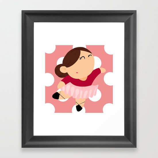 little ballerina Framed Art Print