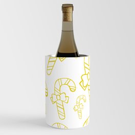 Candy Cane pattern gold Wine Chiller