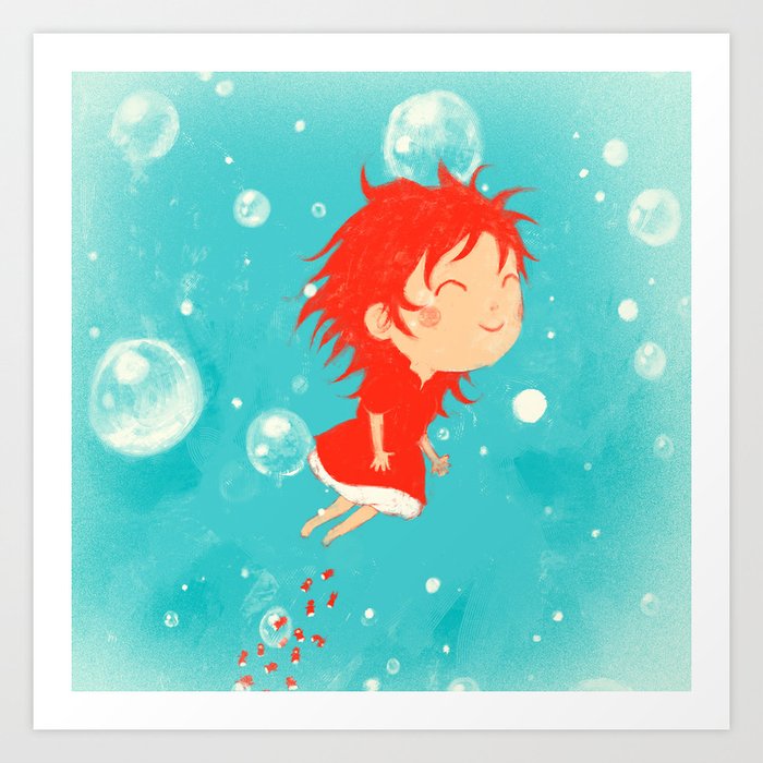 Ponyo Art Print By Peerro Society6