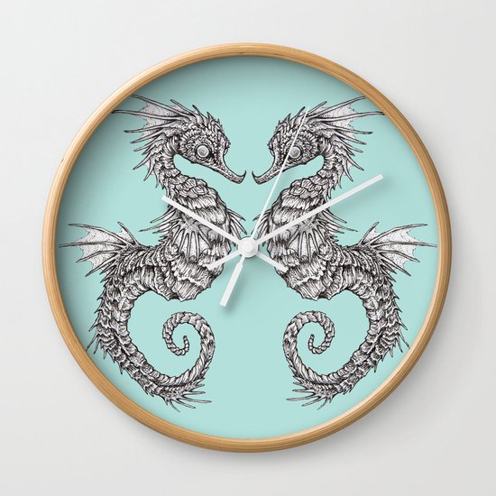 seahorse Wall Clock