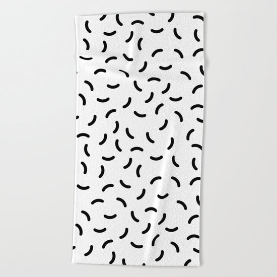 Memphis pattern 36 Beach Towel