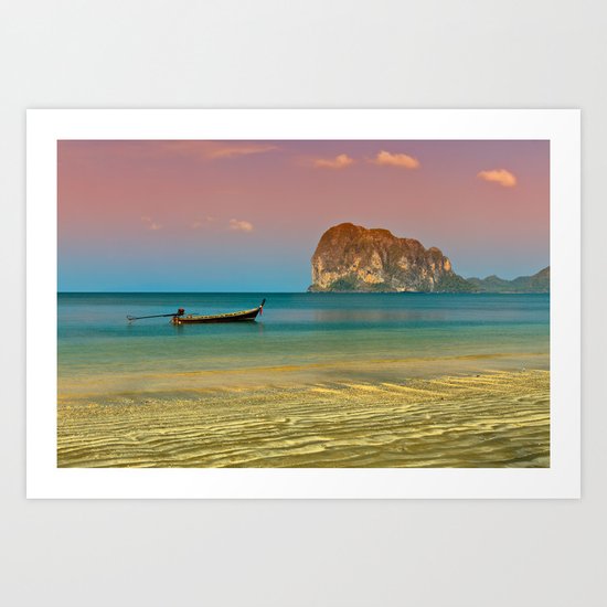 Trang Longboat Art Print