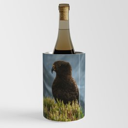 kea parrot bird mountains bushes Wine Chiller