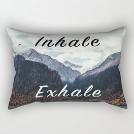 Inhale Exhale Rectangular Pillow